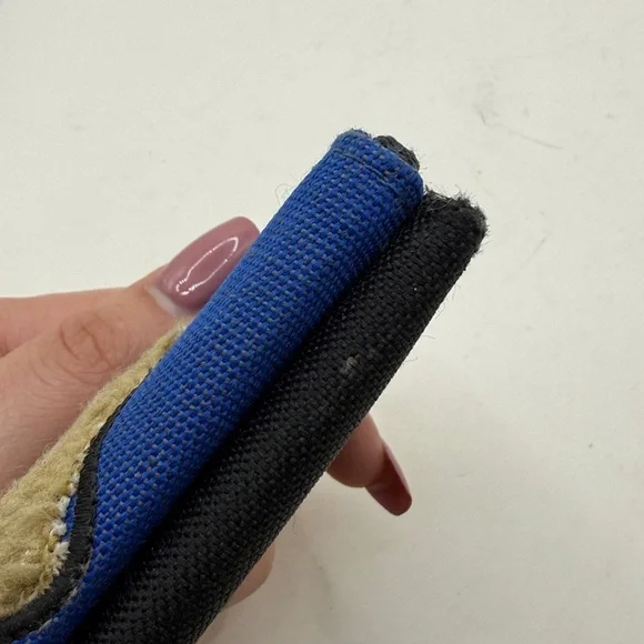 Vtg Looney Tunes Taz Embroidered Tasmanian Devil Blue Canvas Wallet Keychain Zip - Picture 12 of 12